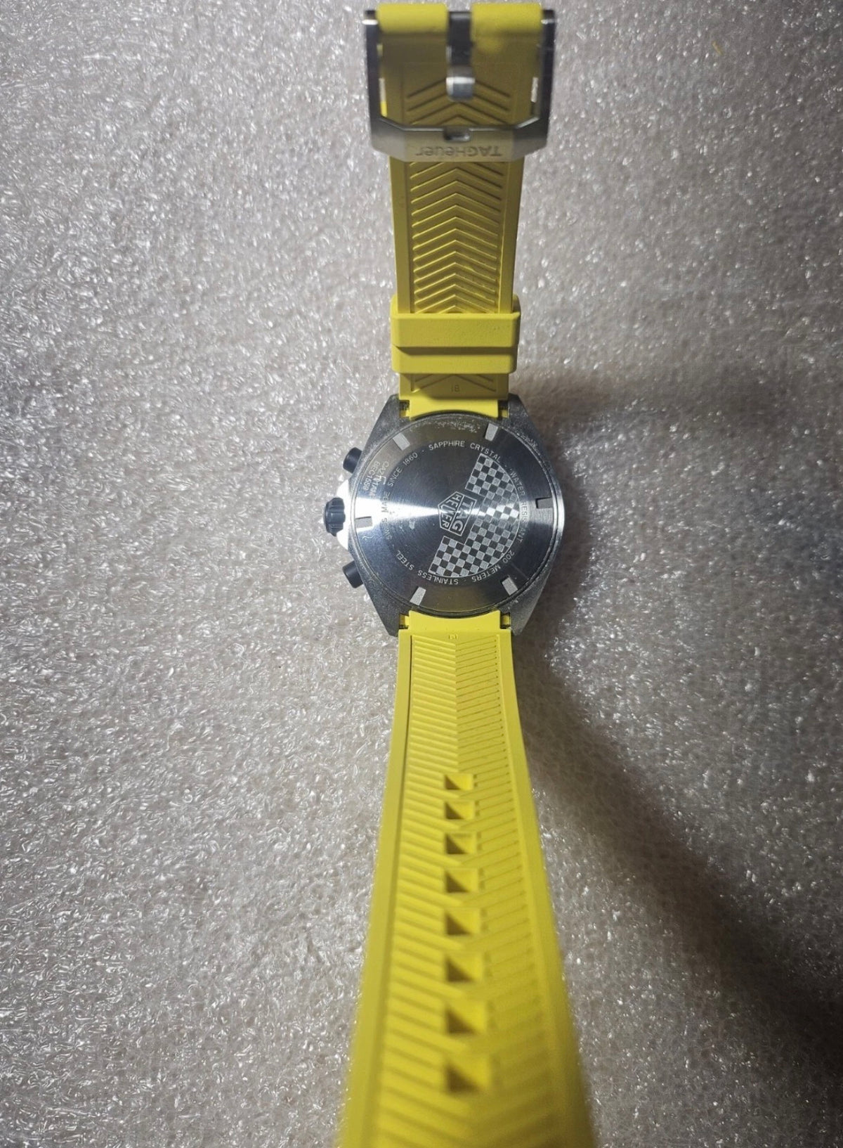 TAG HEUER Formula 1 Chronograph Quartz Yellow Dial Men's Watch Item No. CAZ101AM.FT8054